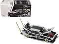 Skyline C210 "Bosozoku Style" RHD (Right Hand Drive) #210 Matt Black and Silver 1/64 Diecast Model Car by Pop Race