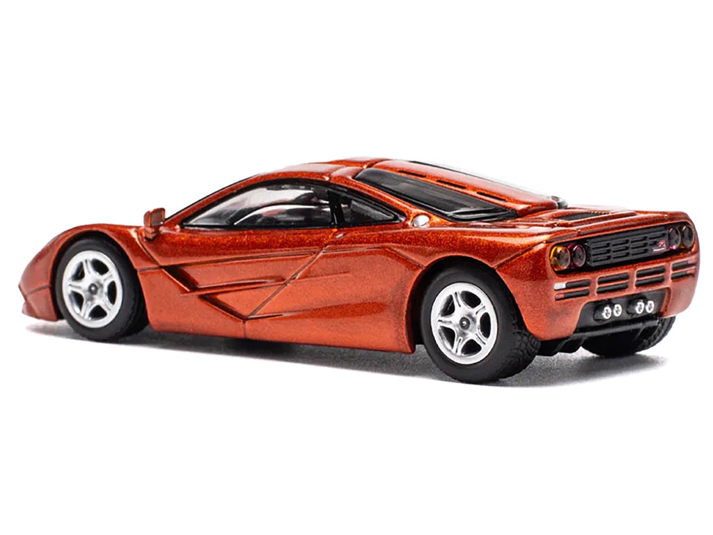 McLaren F1 Orange Metallic 1/64 Diecast Model Car by Pop Race - image 3