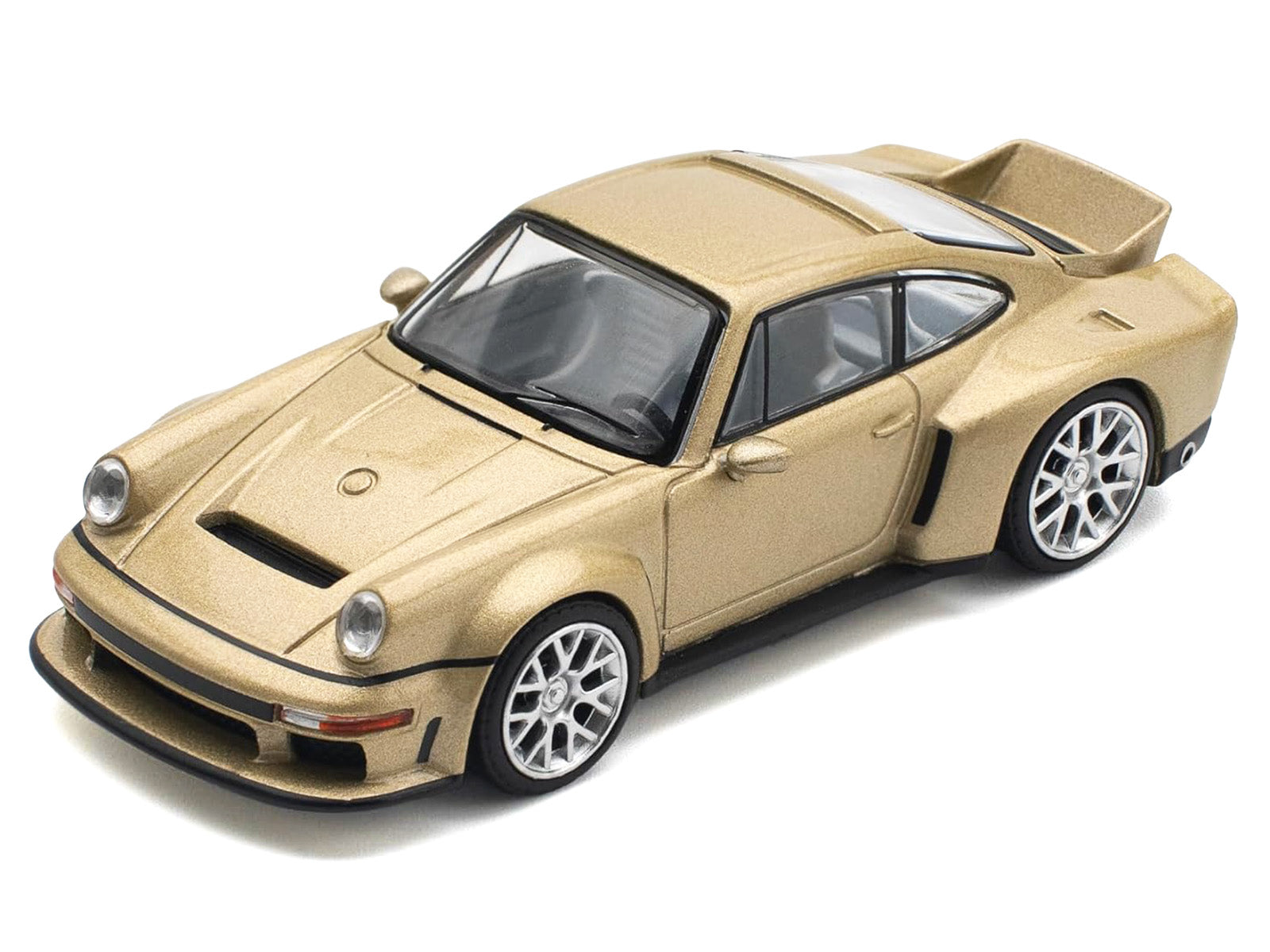 Singer DLS Turbo Gold Metallic 1/64 Diecast Model Car by Pop Race - image 4