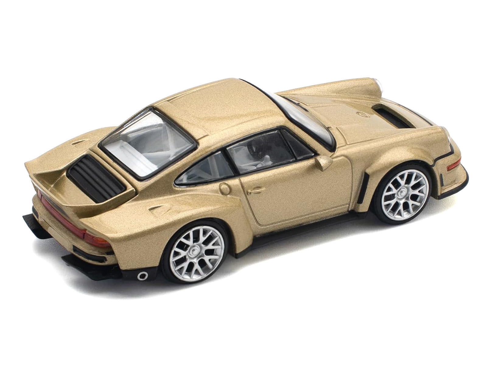 Singer DLS Turbo Gold Metallic 1/64 Diecast Model Car by Pop Race - image 5