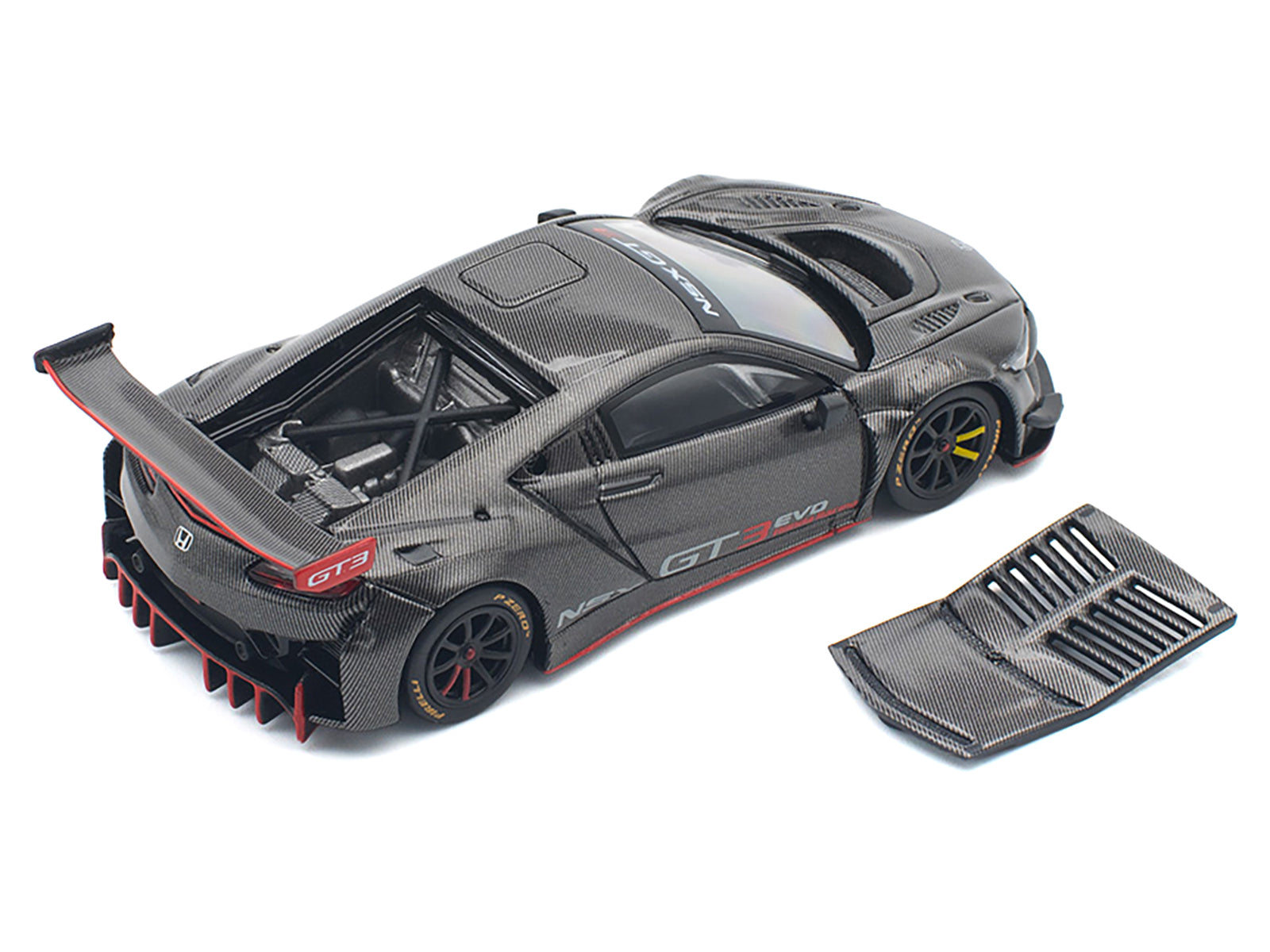 Honda NSX GT3 EVO22 Carbon Edition 1/64 Diecast Model Car by Pop Race - image 3