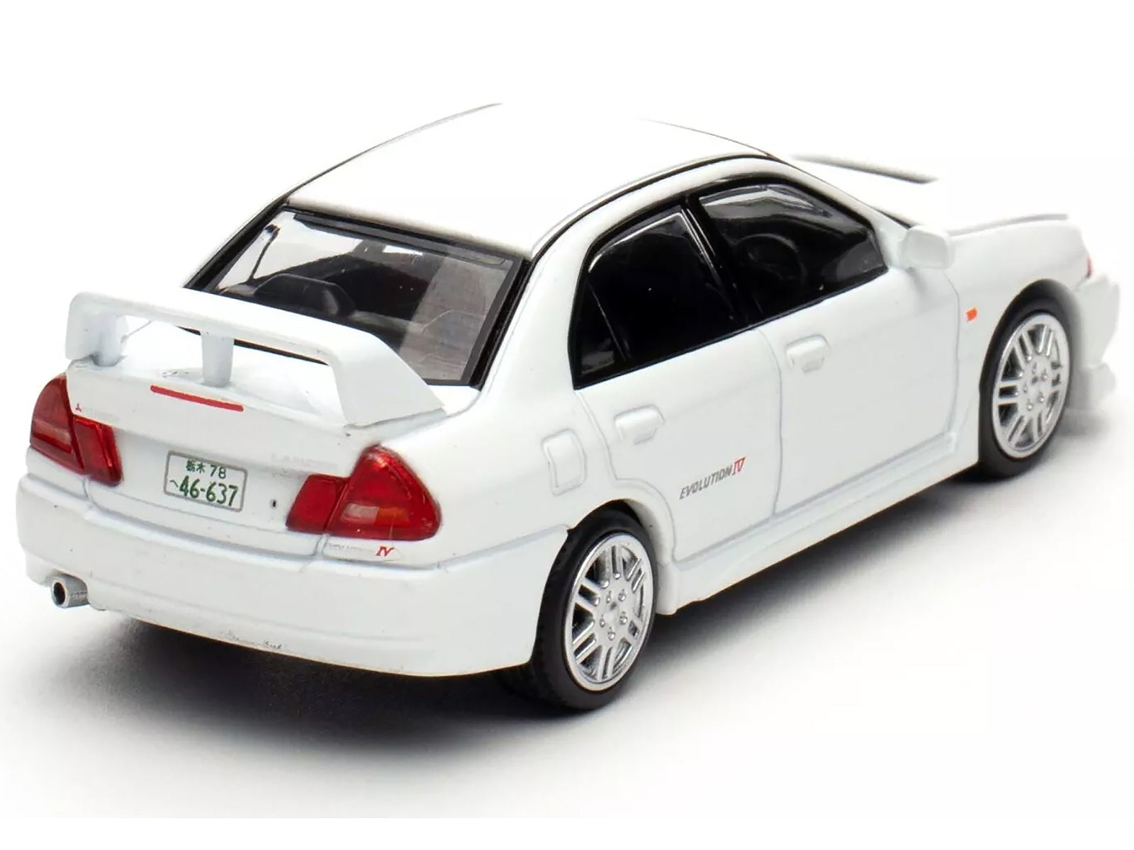 Mitsubishi Lancer Evolution IV RHD (Right Hand Drive) White "Indonesia Diecast Expo 2024 Exclusive" 1/64 Diecast Model Car by Pop Race - image 4