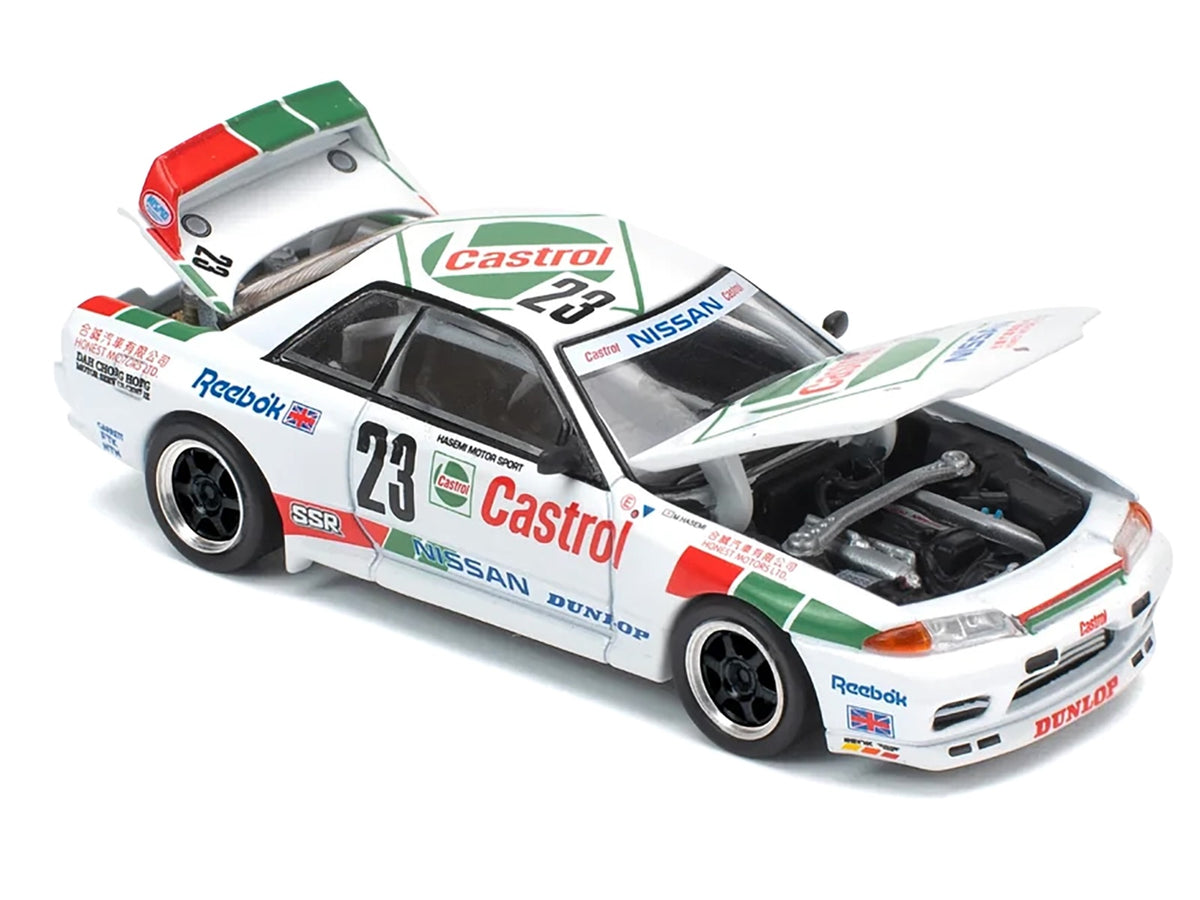Nissan Skyline GT-R (BNR32) RHD (Right Hand Drive) #23 Winner "Macau Guia Race" (1990) 1/64 Diecast Model Car by Pop Race - image 2