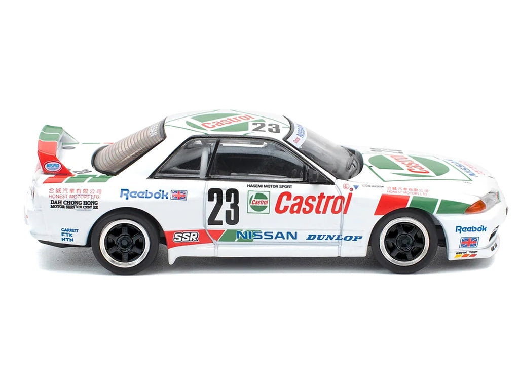 Nissan Skyline GT-R (BNR32) RHD (Right Hand Drive) #23 Winner "Macau Guia Race" (1990) 1/64 Diecast Model Car by Pop Race - image 3
