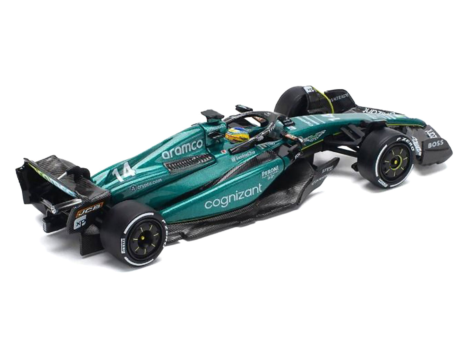 Aston Martin AMR23 #14 Fernando Alonso "Formula One F1 World Championship" (2023) 1/64 Diecast Model Car by Pop Race - image 3