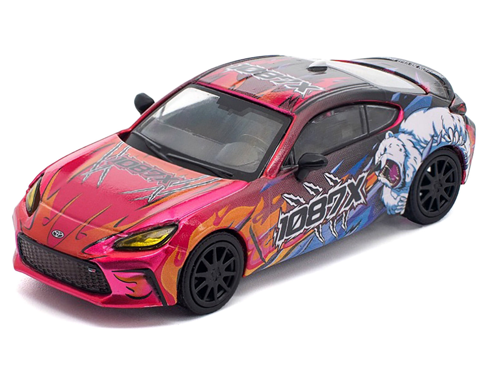 Toyota GR86 #823 1087X "Toyota GR86 Cup" (2025) 1/64 Diecast Model Car by Pop Race - image 2