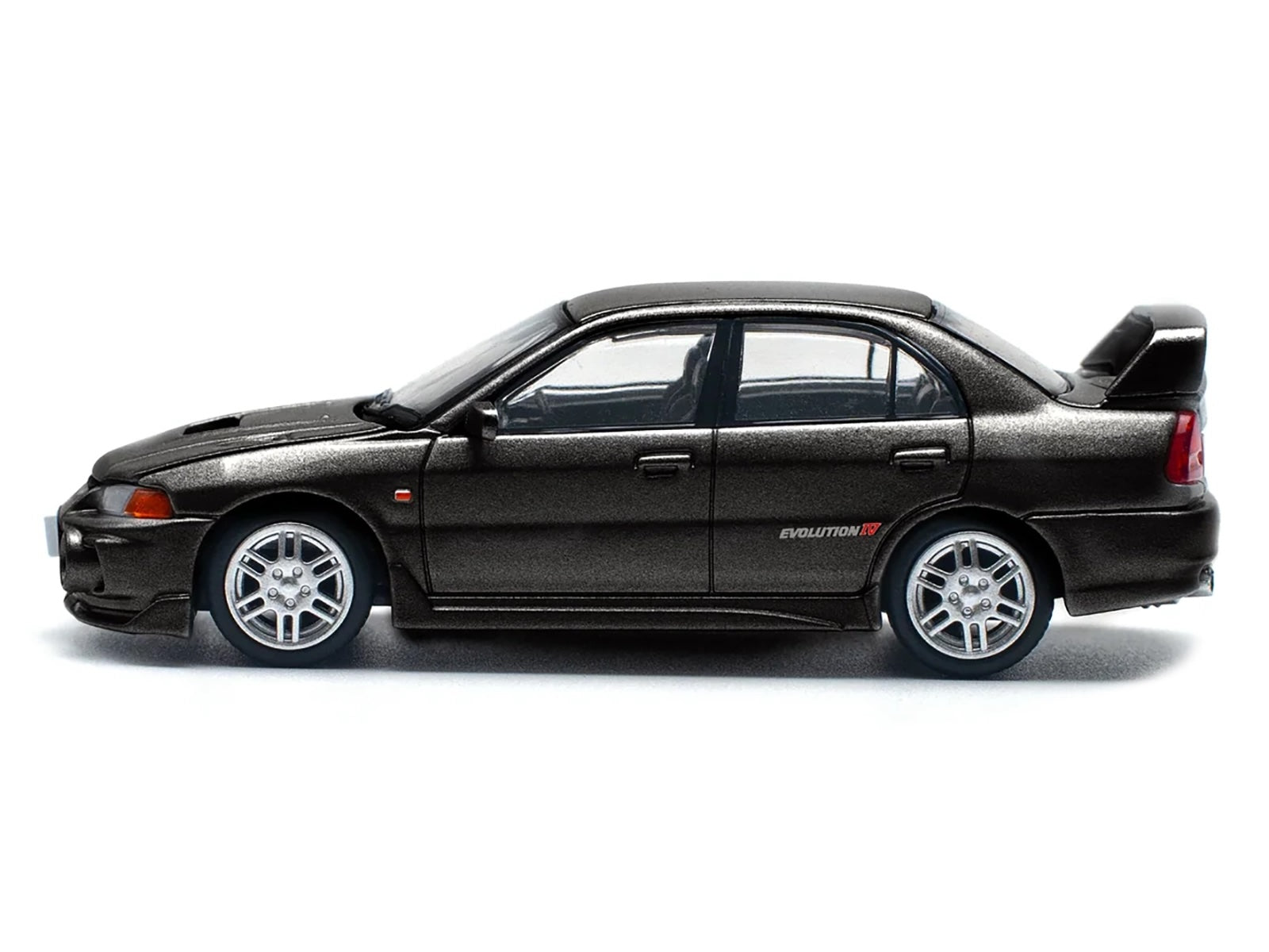 Mitsubishi Lancer Evolution IV RHD (Right Hand Drive) Pyrenees Black Pearl 1/64 Diecast Model Car by Pop Race - image 3