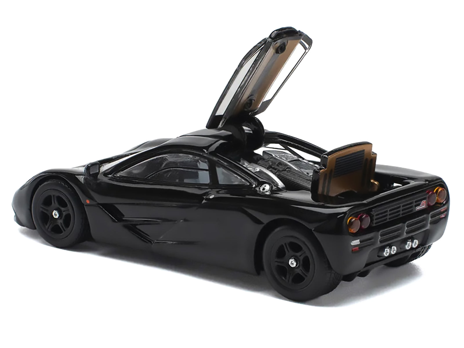McLaren F1 Jet Black 1/64 Diecast Model Car by Pop Race - image 3