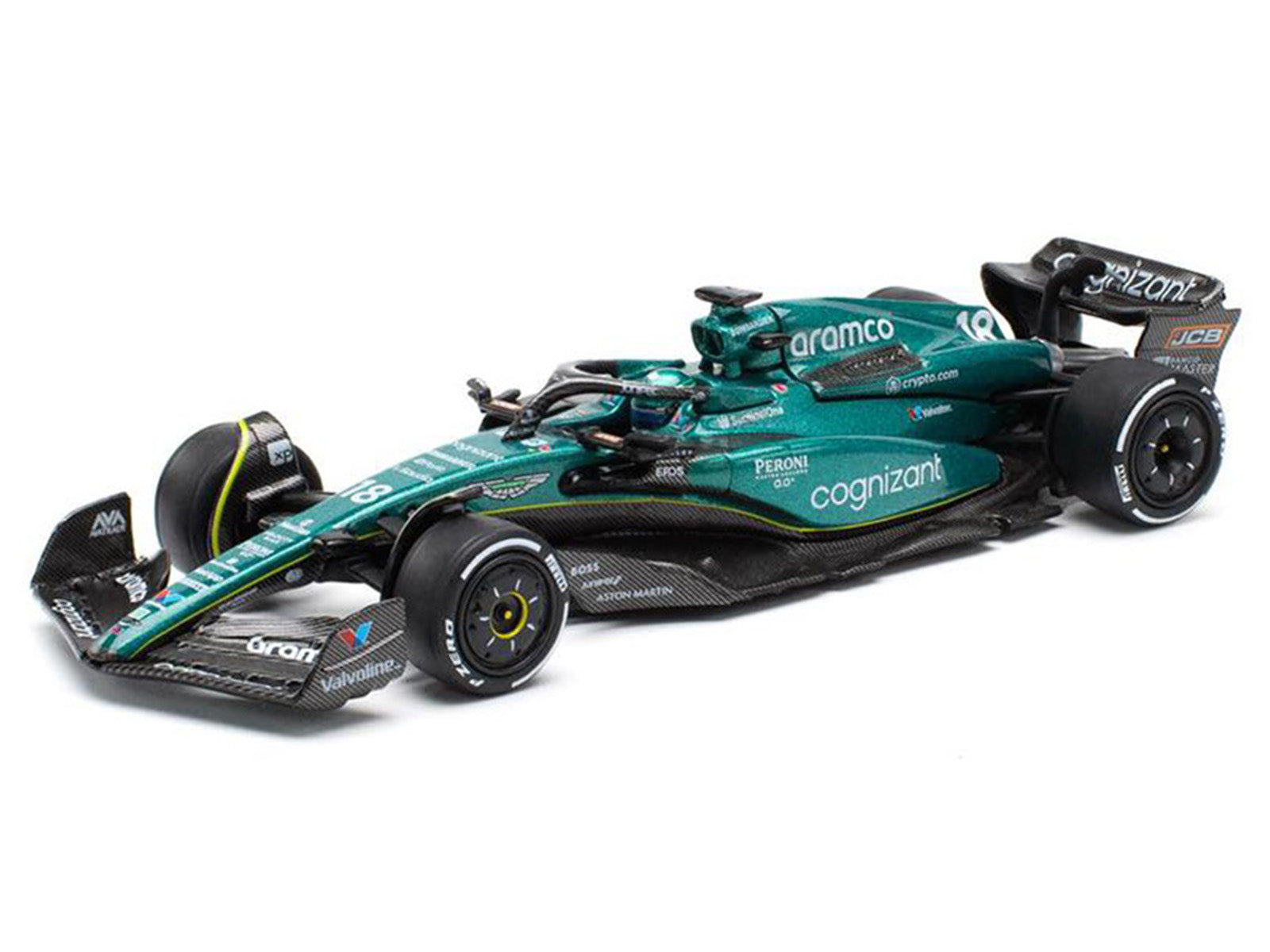 Aston Martin AMR23 #18 Lance Stroll "Formula One F1 World Championship" (2023) 1/64 Diecast Model Car by Pop Race - image 2