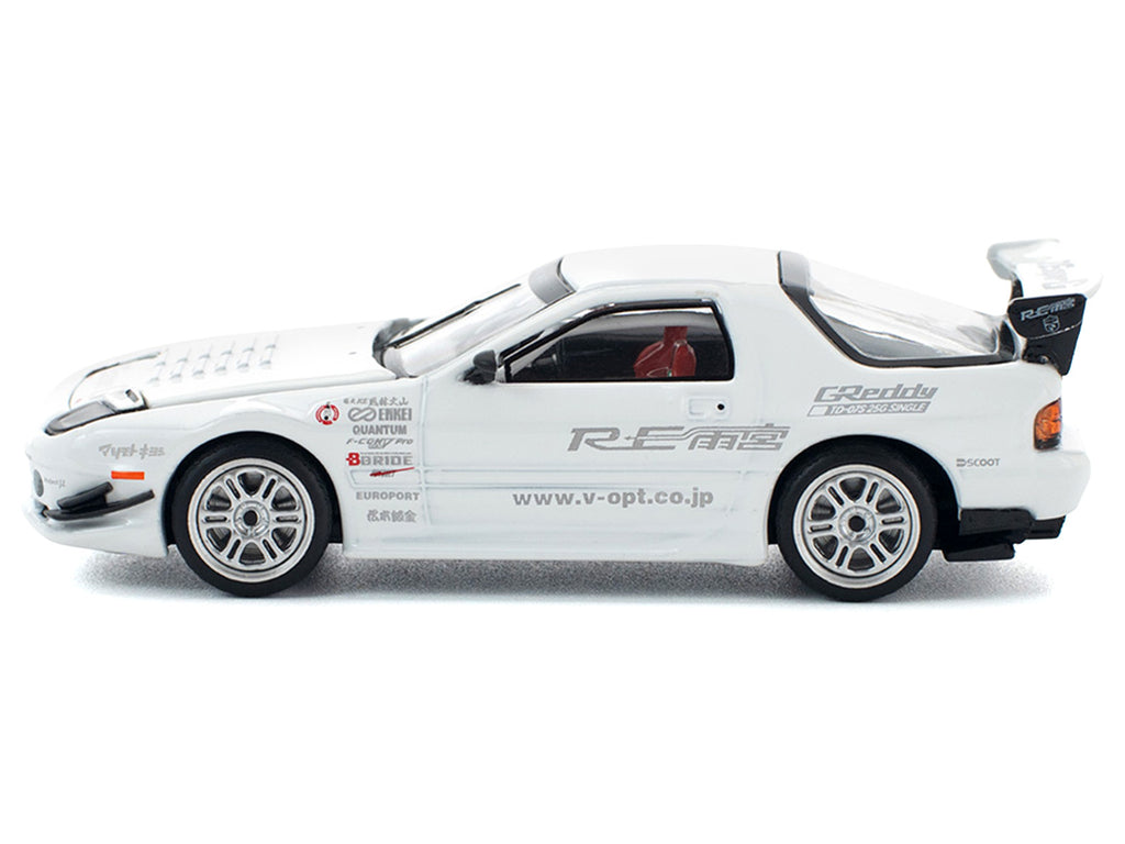 Mazda RX7 (FC3S) RE Amemiya RHD (Right Hand Drive) White 1/64 Diecast Model Car by Pop Race - image 3