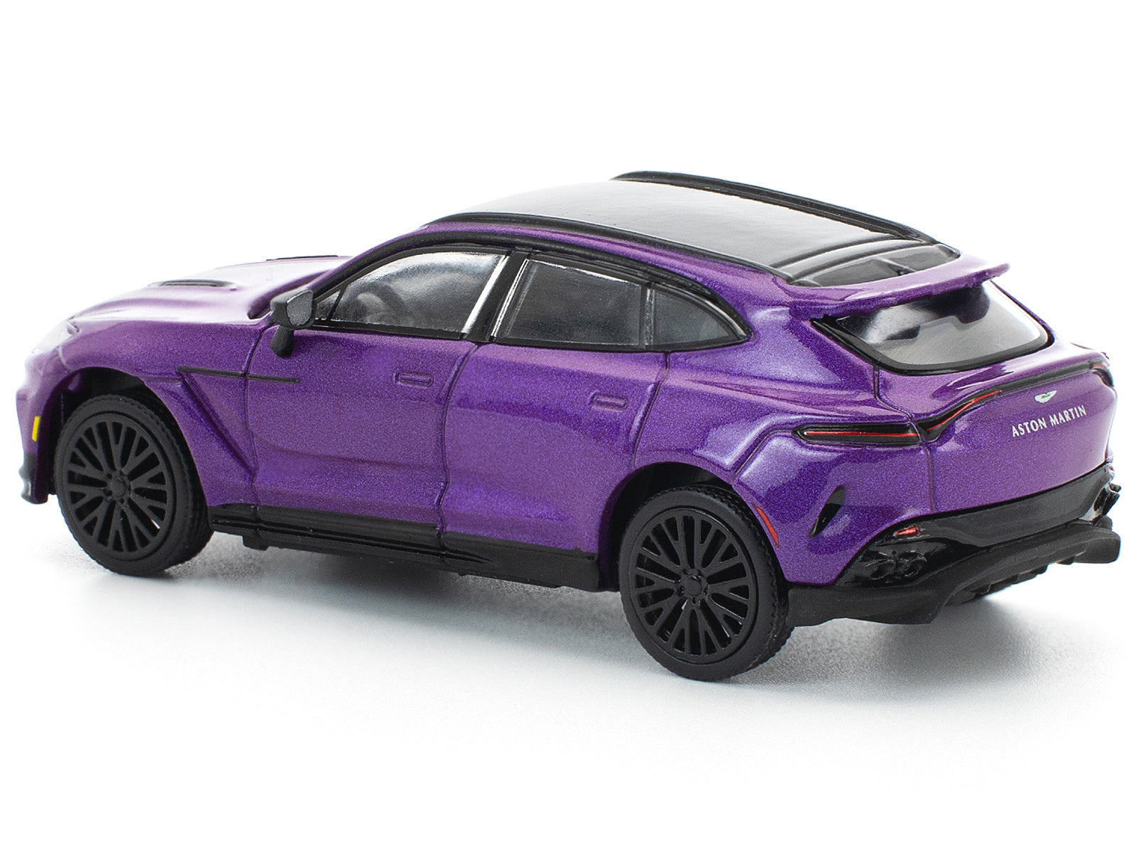 Aston Martin DBX 707 Storm Purple Metallic with Black Top 1/64 Diecast Model Car by Pop Race - image 4
