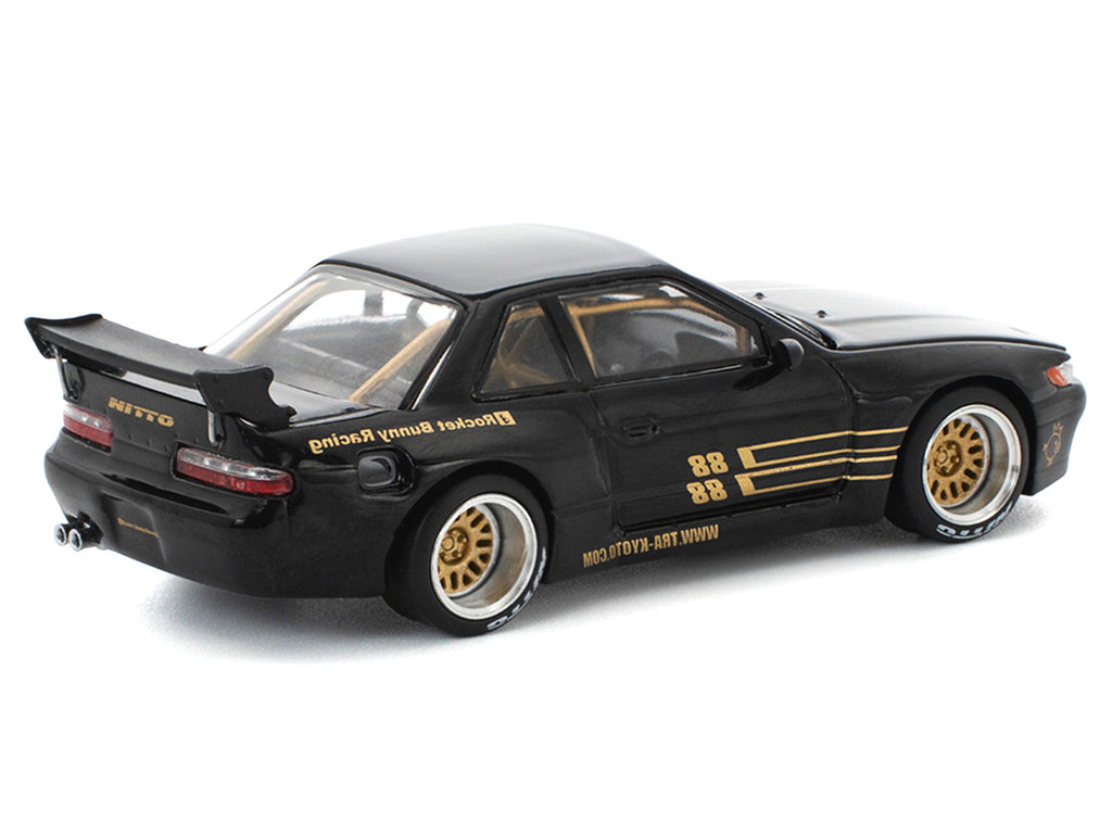 Pandem S13 RHD (Right Hand Drive) Black with Gold Accents 1/64 Diecast Model Car by Pop Race - image 4