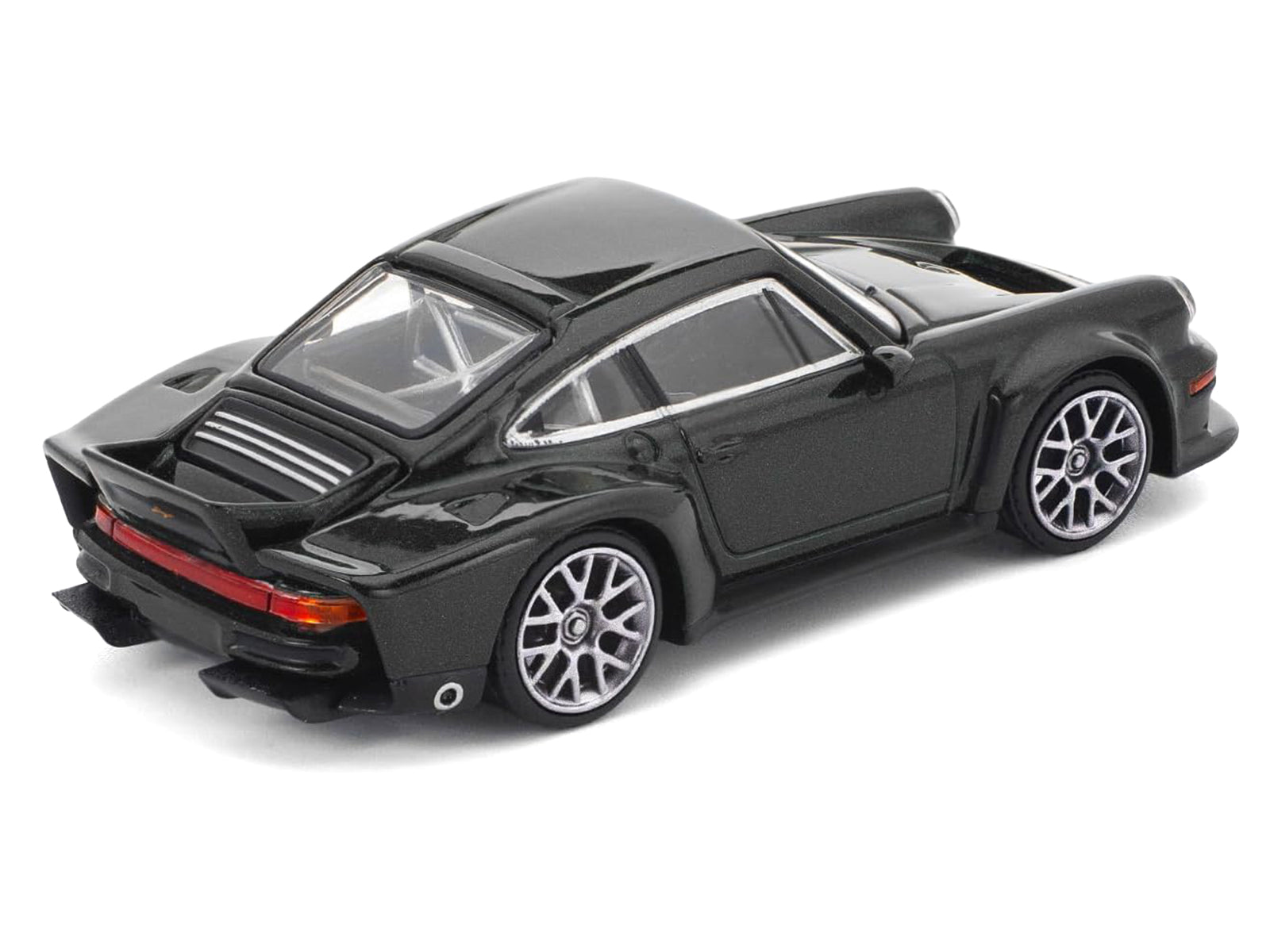 Singer DLS Turbo Black Metallic 1/64 Diecast Model Car by Pop Race