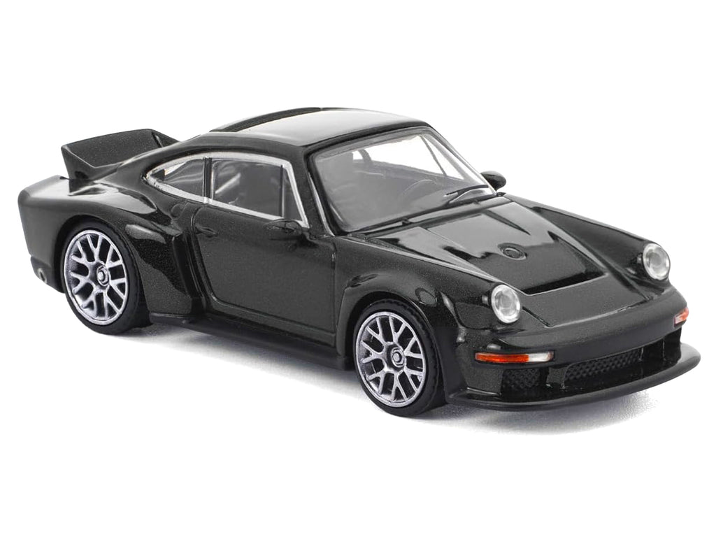 Singer DLS Turbo Black Metallic 1/64 Diecast Model Car by Pop Race