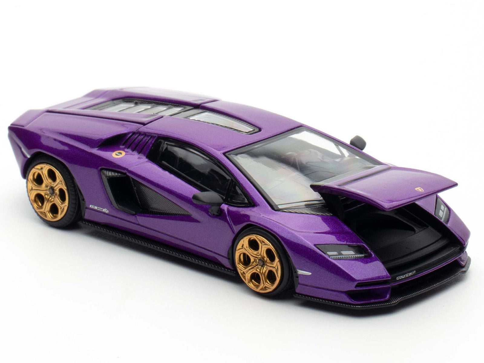 Lamborghini Countach LPI 800-4 Viola Pasifae Purple Metallic "Hong Kong Toycar Salon 2025" 1/64 Diecast Model Car by Pop Race - image 3