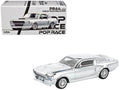 Shelby Mustang GT500 Silver Chrome 1/64 Diecast Model Car by Pop Race