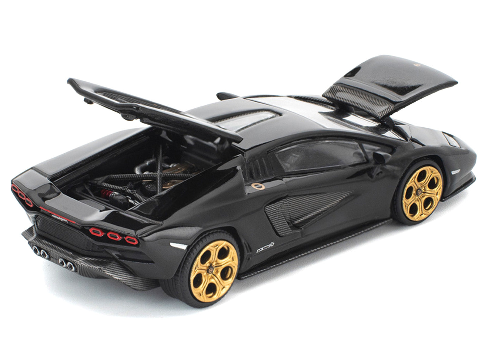 Lamborghini Countach LPI 800-4 Deep Black 1/64 Diecast Model Car by Pop Race