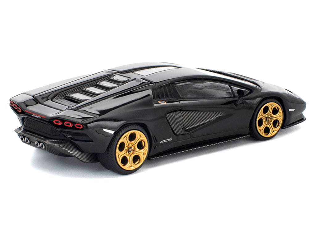 Lamborghini Countach LPI 800-4 Deep Black 1/64 Diecast Model Car by Pop Race