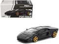 Lamborghini Countach LPI 800-4 Deep Black 1/64 Diecast Model Car by Pop Race