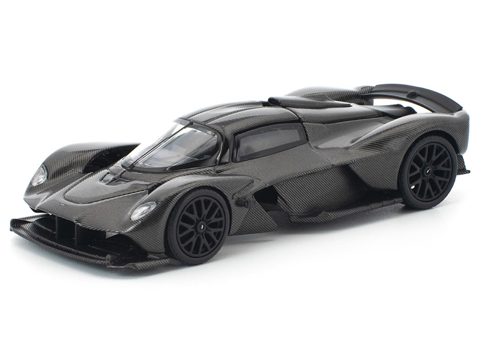 Aston Martin Valkyrie Carbon Fiber 1/64 Diecast Model Car by Pop Race
