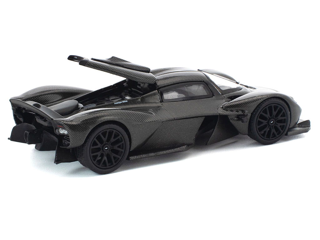 Aston Martin Valkyrie Carbon Fiber 1/64 Diecast Model Car by Pop Race