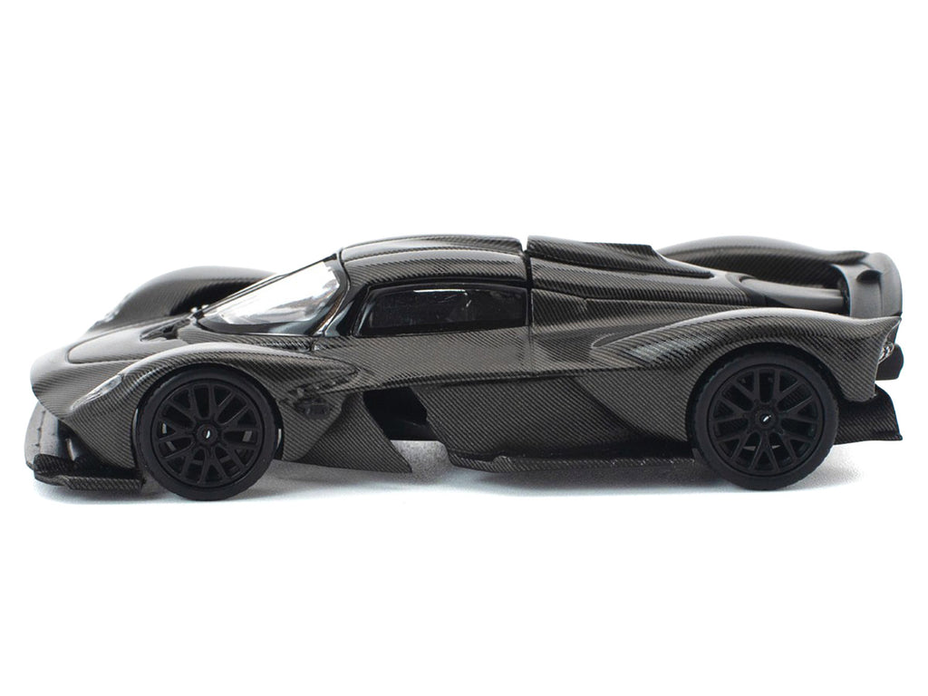 Aston Martin Valkyrie Carbon Fiber 1/64 Diecast Model Car by Pop Race