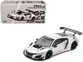 Honda NSX GT3 EVO22 Silver Metallic "Brazilian Event Exclusive" 1/64 Diecast Model Car by Pop Race