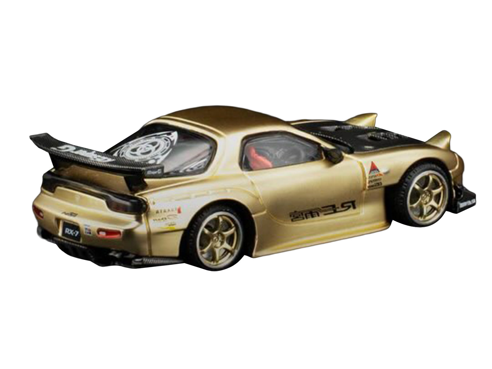 Mazda RX7 (FD3S) RE Amemiya RHD (Right Hand Drive) Gold Metallic with Carbon Hood "Thailand Diecast Expo 2026" 1/64 Diecast Model Car by Pop Race