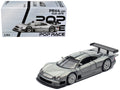 Mercedes-Benz CLK GTR Raw Metal 1/64 Diecast Model Car by Pop Race
