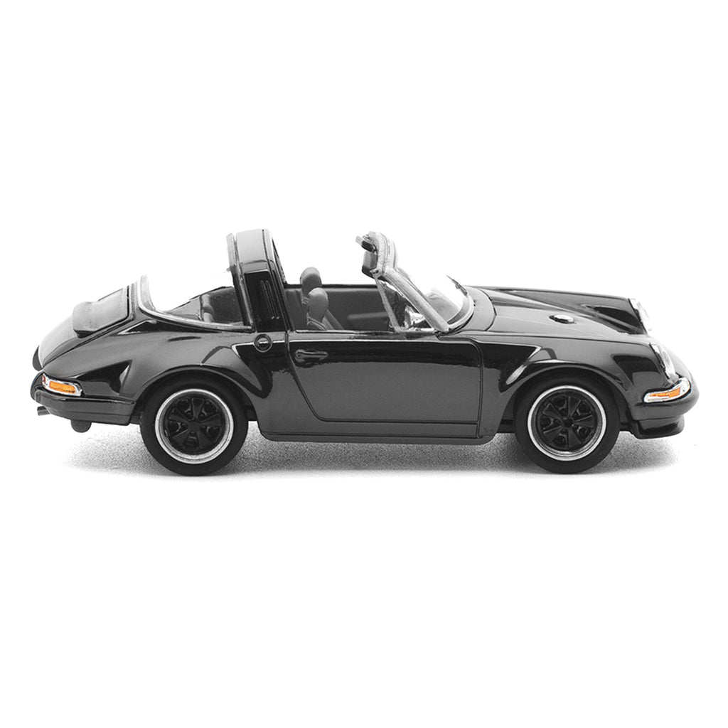 Singer Targa Dark Chrome "The Dark Chrome Series" 1/64 Diecast Model Car by Pop Race - image 3