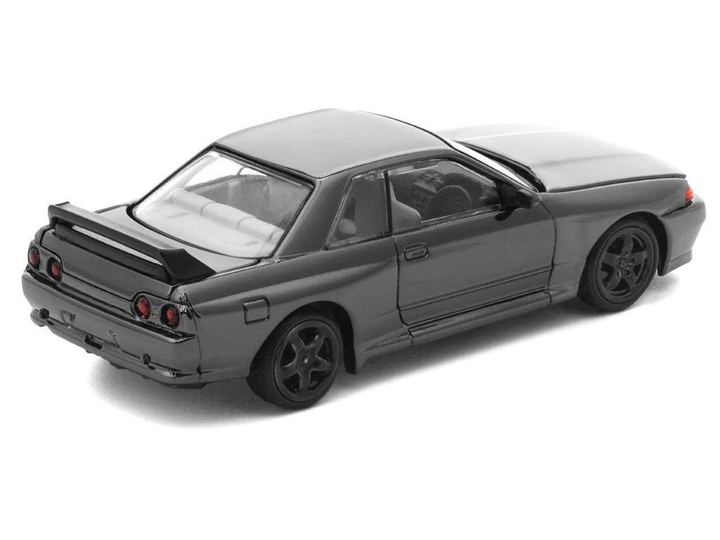 GTR R32 RHD (Right Hand Drive) Dark Chrome "The Dark Chrome Series" 1/64 Die Cast Model Car by Pop Race - image 5