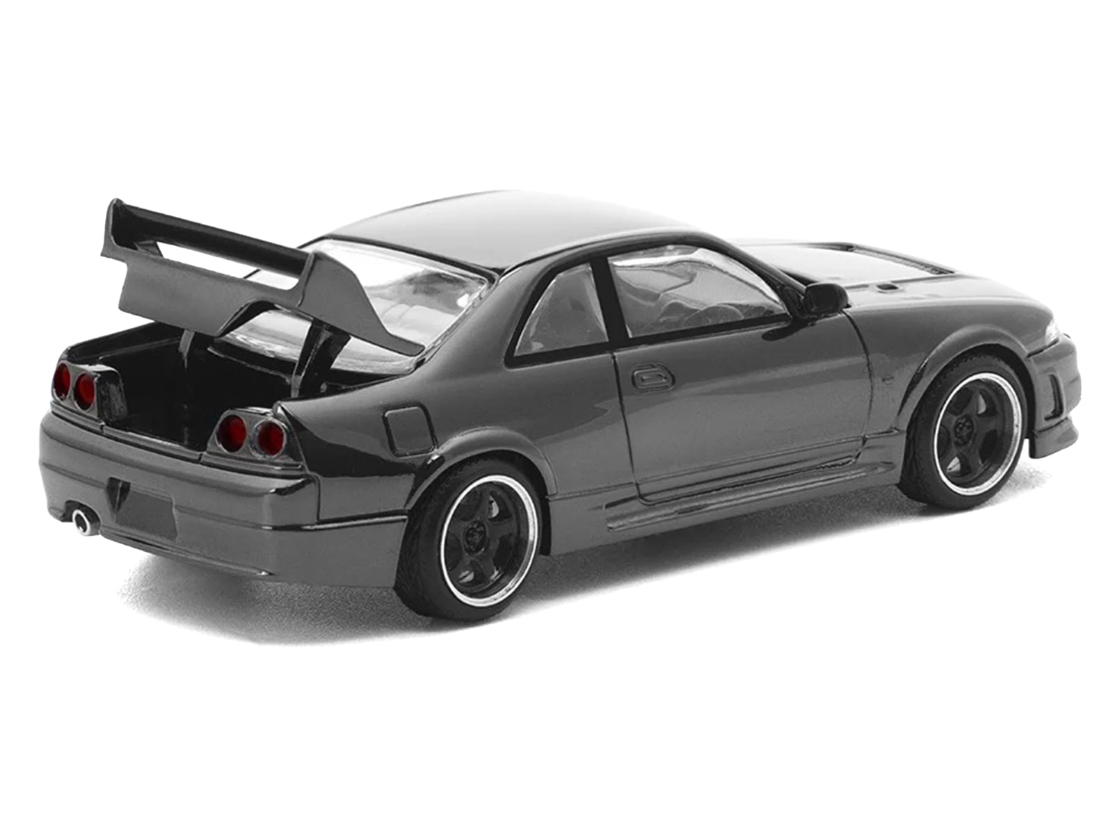 GTR R33 400R RHD (Right Hand Drive) Dark Chrome "The Dark Chrome Series" 1/64 Diecast Model Car by Pop Race - image 5