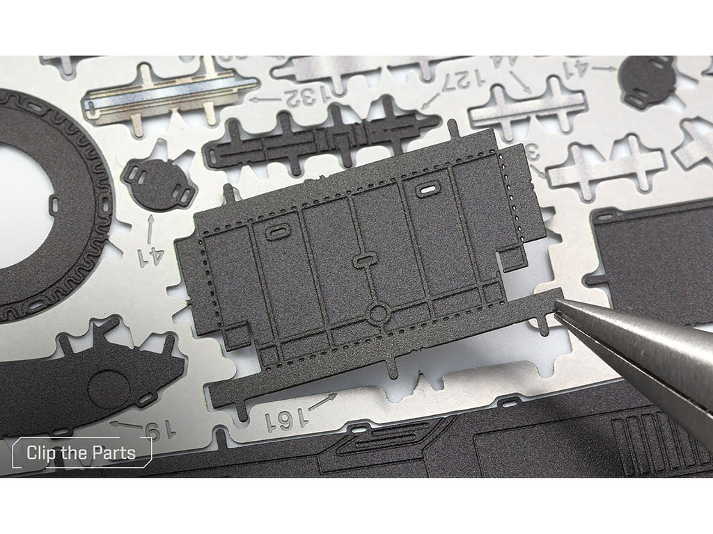 Model Kit 1989 Batmobile Black "Batman" (1989) Movie (Challenging Difficulty) Steel Model by Metal Earth - image 4