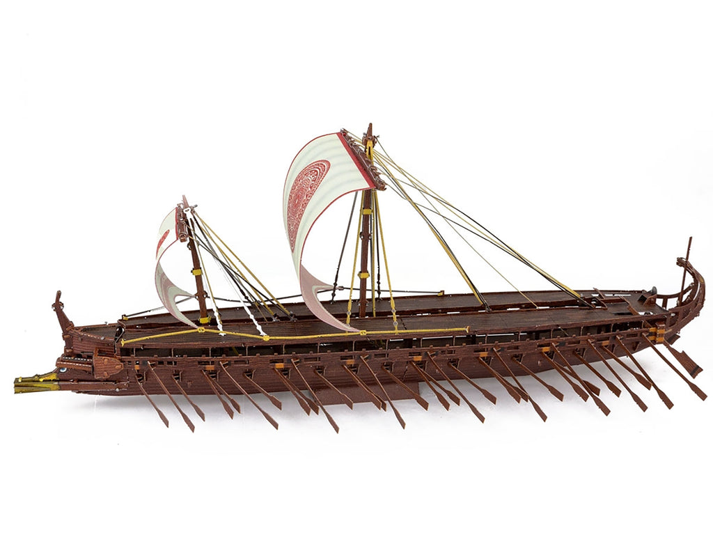 Model Kit Greek Trireme Warship (Expert Difficulty) Steel Model by Metal Earth - image 2