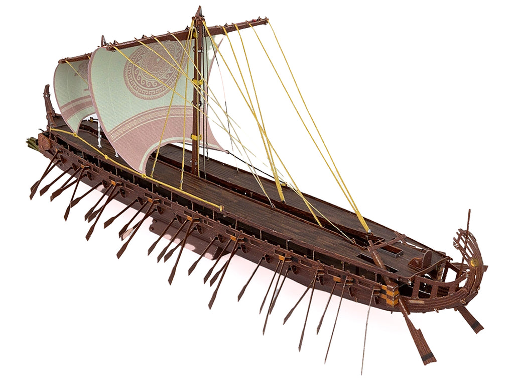 Model Kit Greek Trireme Warship (Expert Difficulty) Steel Model by Metal Earth - image 3