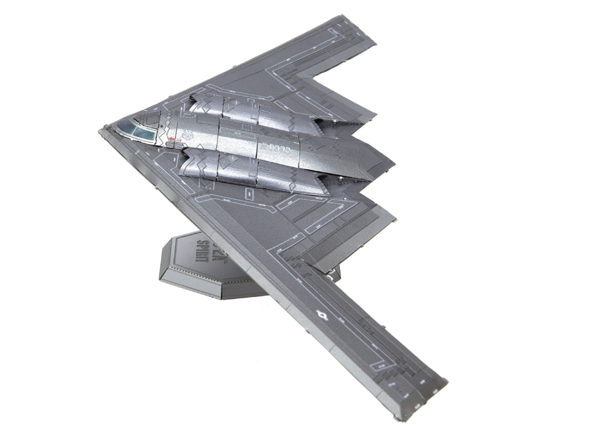 Model Kit Northrop B-2A Spirit Aircraft "United States Air Force" Raw Metal "Premium Series" (Easy Difficulty) Steel Model by Metal Earth - image 2