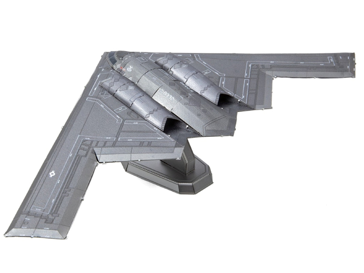 Model Kit Northrop B-2A Spirit Aircraft "United States Air Force" Raw Metal "Premium Series" (Easy Difficulty) Steel Model by Metal Earth - image 3