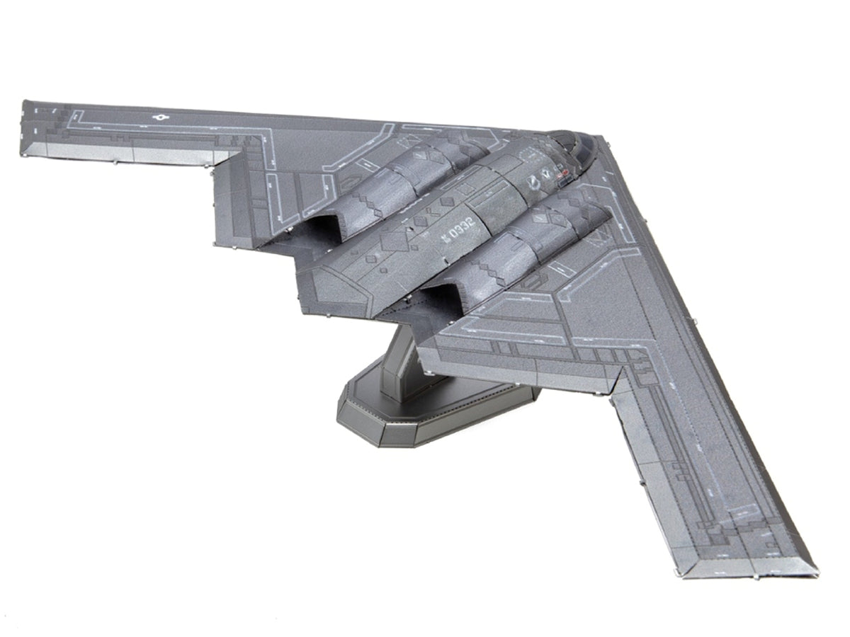 Model Kit Northrop B-2A Spirit Aircraft "United States Air Force" Raw Metal "Premium Series" (Easy Difficulty) Steel Model by Metal Earth - image 4