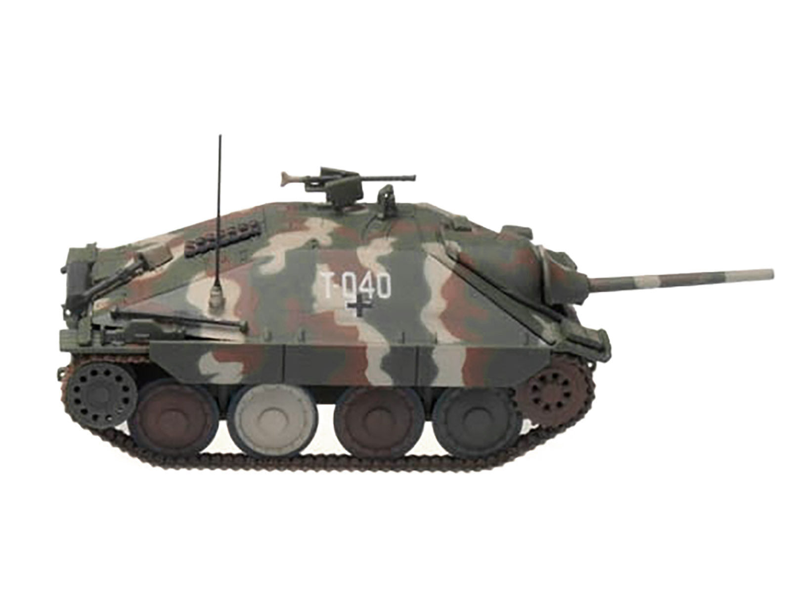 Hetzer (Mid Prod) Tank Destroyer "T-040 Marika 2nd Hungarian Panzer Division Balaton" (1945) German Army 1/72 Diecast Model by Panzerstahl - image 2