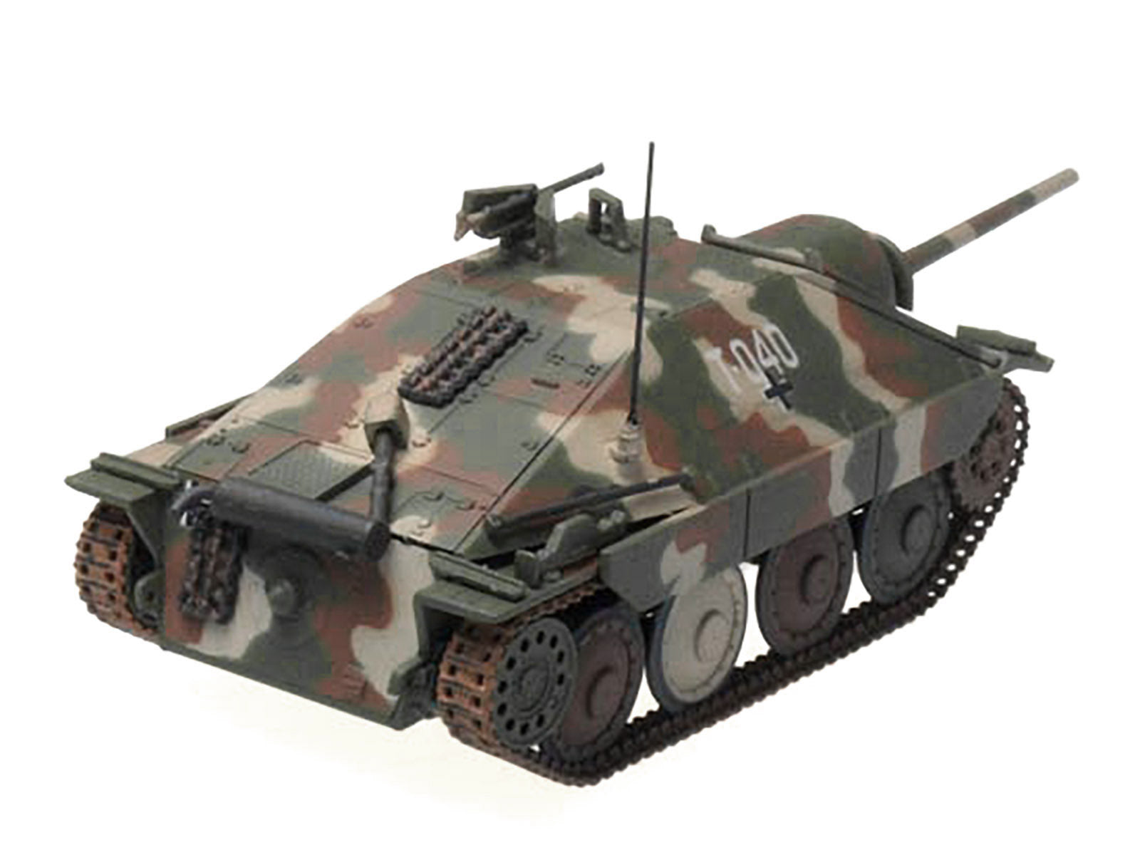 Hetzer (Mid Prod) Tank Destroyer "T-040 Marika 2nd Hungarian Panzer Division Balaton" (1945) German Army 1/72 Diecast Model by Panzerstahl - image 5