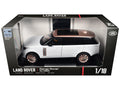 2022 Land Rover Range Rover SV White Metallic with Rose Gold Top and Moonroof 1/18 Diecast Model Car by Heimanba
