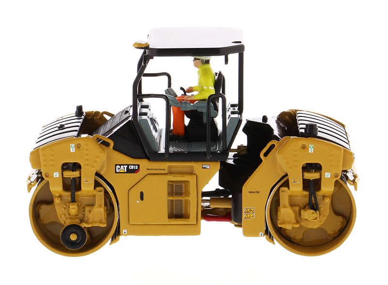 CAT Caterpillar CB-13 Tandem Vibratory Roller with ROPS (Roll Over Protective Structure) and Operator "High Line Series" 1/50 Diecast Model by Diecast Masters - image 2