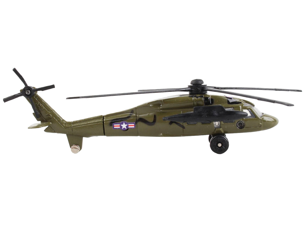 Sikorsky UH-60 Black Hawk Helicopter Olive Drab "United States Army" with Runway Section Diecast Model by Runway24 - image 2
