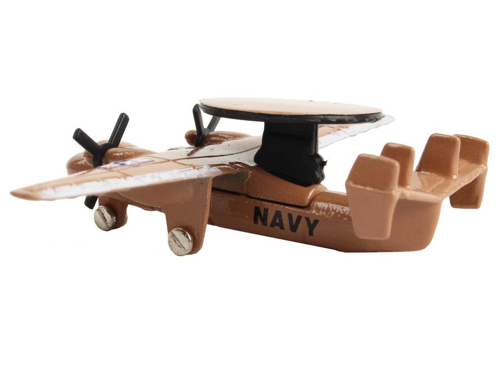 Northrop Grumman E-2C Hawkeye Aircraft Tan "United States Navy" with Runway Section Diecast Model Airplane by Runway24 - image 2