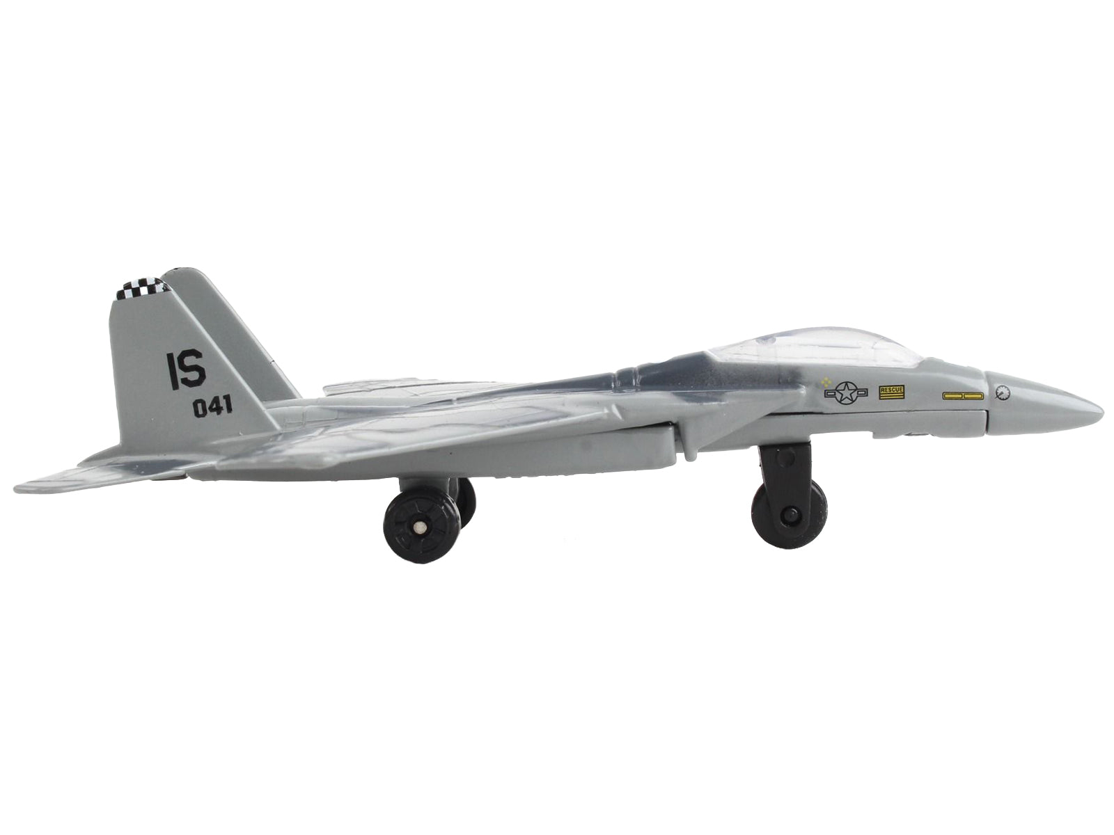 McDonnell Douglas F-15 Eagle Fighter Aircraft Gray Camouflage "United States Air Force" with Runway Section Diecast Model Airplane by Runway24 - image 2