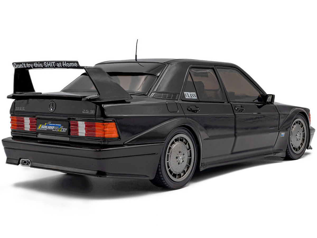Mercedes Benz 190 Evolution II (W201) "Solido Works" Black 1/18 Diecast Model Car by Solido - image 4