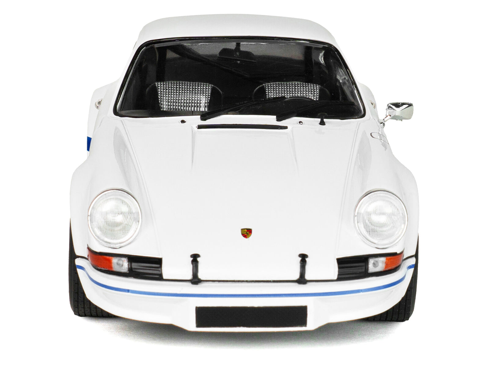 1973 Porsche 911 RSR Carrera White with Blue Stripes 1/18 Diecast Model Car by Solido - image 5