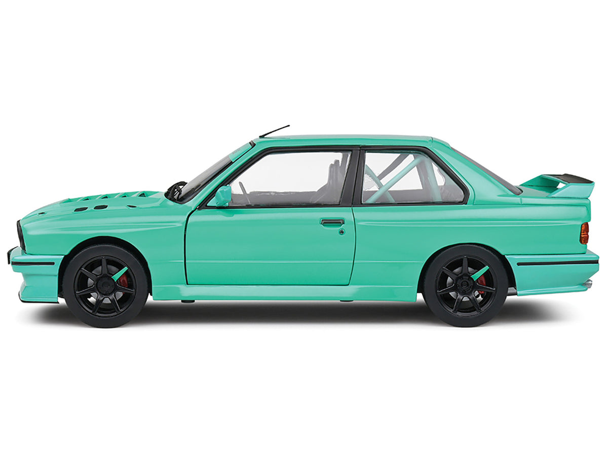 1990 BMW E30 M3 Custom "Drift Missile" Blue 1/18 Diecast Model Car by Solido - image 3