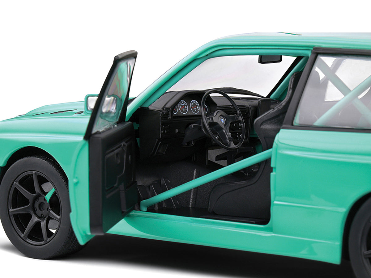 1990 BMW E30 M3 Custom "Drift Missile" Blue 1/18 Diecast Model Car by Solido - image 4