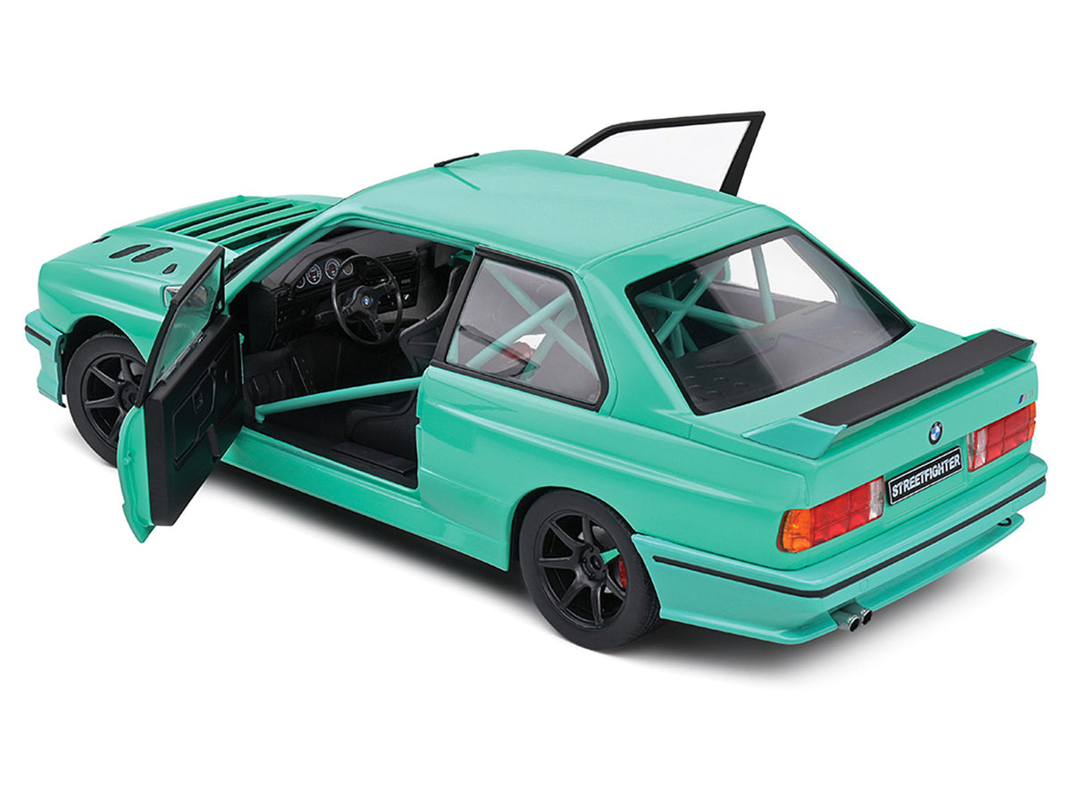 1990 BMW E30 M3 Custom "Drift Missile" Blue 1/18 Diecast Model Car by Solido - image 5